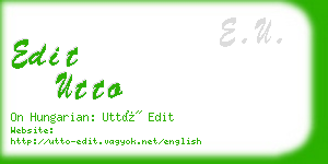 edit utto business card